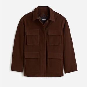 NWT Madewell Flap-Pocket Field Jacket, Dark Hickory, Medium